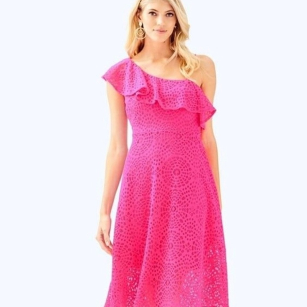 Lilly Pulitzer Callisto Dress Pink Cosmo
